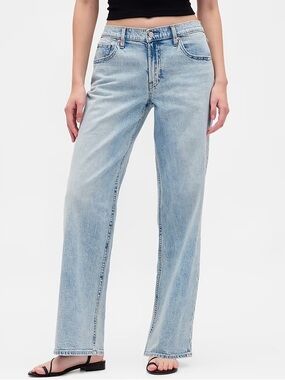 Size 14 Petite GAP Light Blue 90's Loose Low-Rise Jeans (Used)